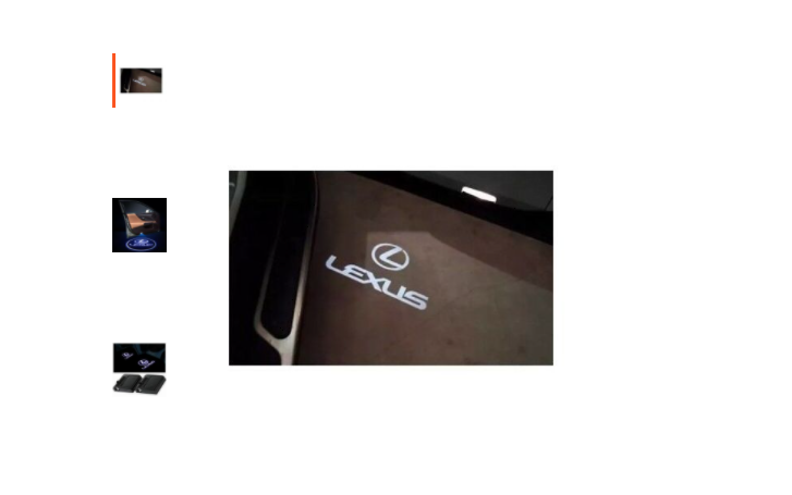 Moske Skim Udgående LEXUS LED Hologram Safety Shadow Car Door Logo Lights